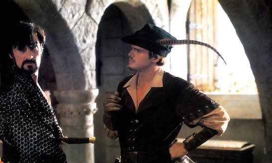 Roger and Cary Elwes in ROBIN HOOD MEN IN TIGHTS, 1994
